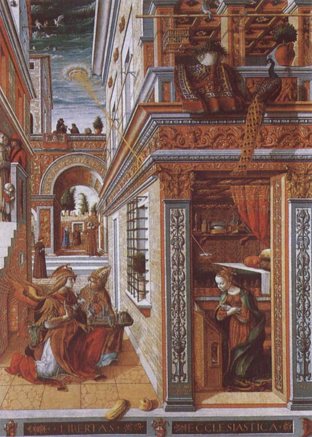 Annunciation with St. Endimius